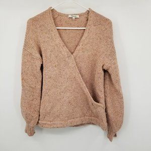 Madewell Beresford Wrap Front Women's Pullover Sweater Size Small